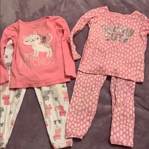 Long sleeve baby girl pajamas